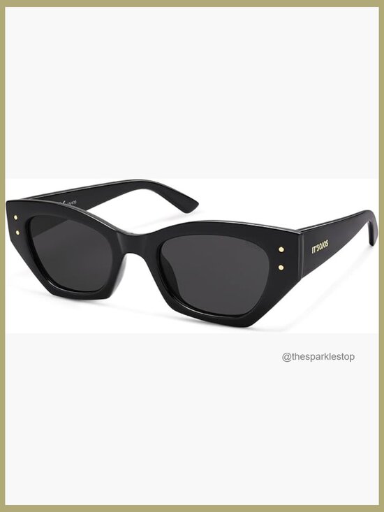 Retro Cat Eye Polarized Sunglasses with Plastic Frame main image 6